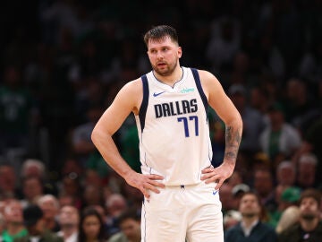 Luka Doncic en un partido de la NBA