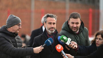 Jorge Vilda, a su llegada a la Audiencia Nacional en San Fernando de Henares