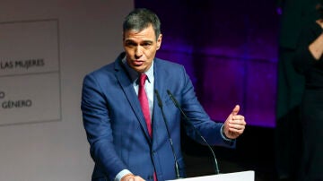 Pedro Sánchez, en un acto por los 20 años de la ley de violencia de género