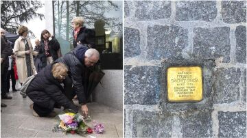 Nuevas placas en A Coruña en recuerdo de vecinos deportados a campos de concentración nazi