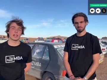 Dos estudiantes españoles cruzan Marruecos en el rally solidario Uniraid