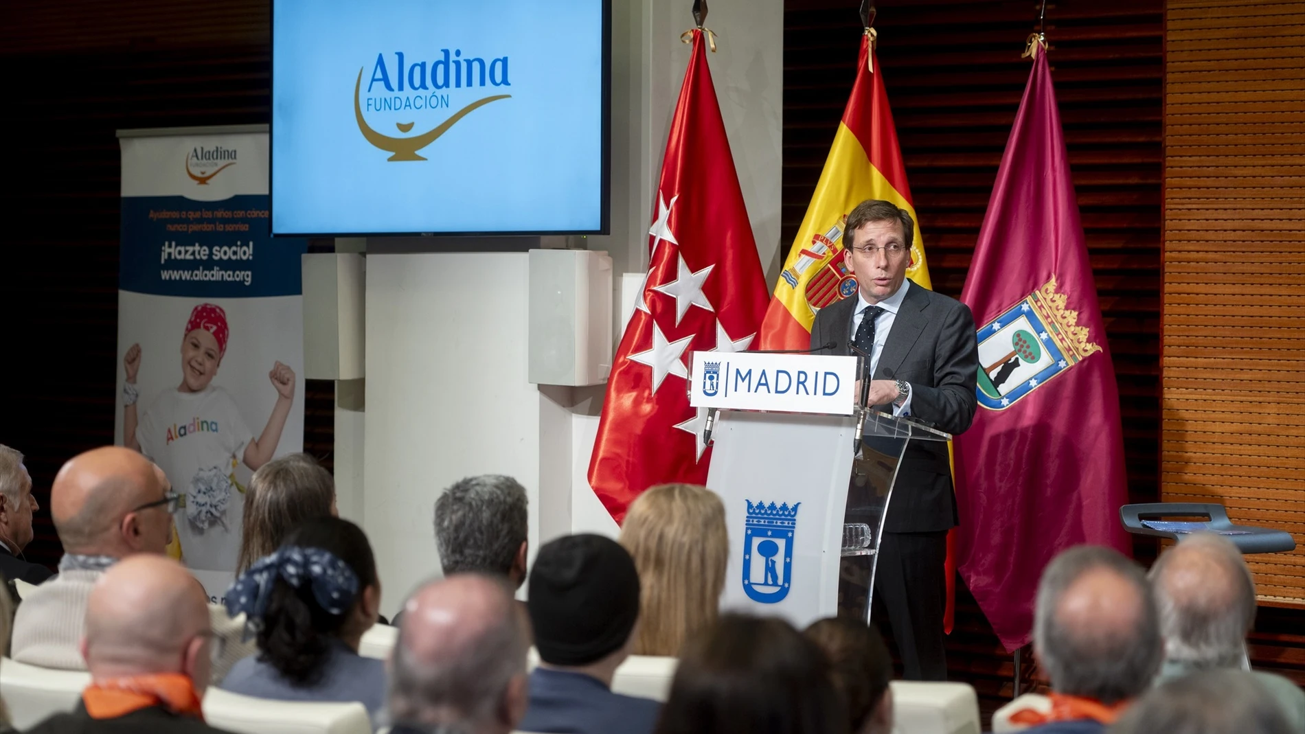 Almeida en la presentación del primer centro de día en España para menores con cáncer Almeida en la presentación del primer centro de día en España para menores con cáncer