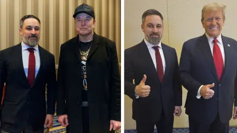 Imagen de archivo de Musk, Abascal y Trump. Imagen de archivo de Musk, Abascal y Trump.