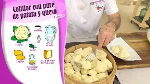 Ingredientes Coliflor con puré de patata y queso Ingredientes Coliflor con puré de patata y queso