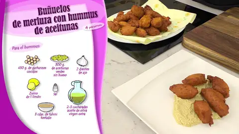 Ingredientes para el hummus de aceitunas Ingredientes para el hummus de aceitunas