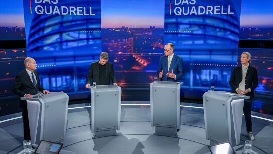 Candidatos elecciones en Alemania en el debate electoral