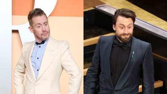 Macaulay Culkin y Kieran Culkin en la noche de los Oscar