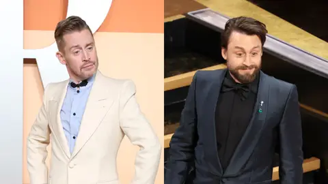 Macaulay Culkin y Kieran Culkin en la noche de los Oscar Macaulay Culkin y Kieran Culkin en la noche de los Oscar