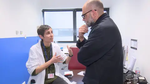 Raúl García en Espejo Público. Raúl García en Espejo Público.