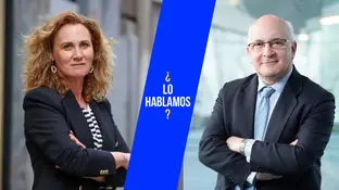 Estrella Galán (Sumar) y Javier Zarzalejos (PP) Estrella Galán (Sumar) y Javier Zarzalejos (PP)