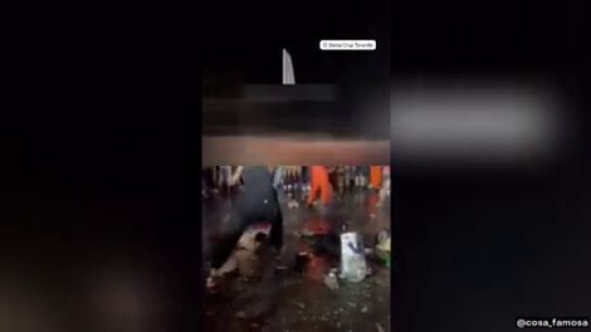 El v&iacute;deo de la pelea en el Carnaval de Santa Cruz de Tenerife 