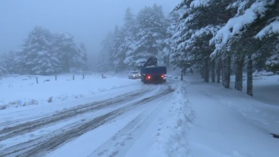 Carretera con nieve