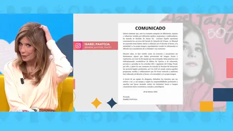 Comunicado Isabel Pantoja Comunicado Isabel Pantoja