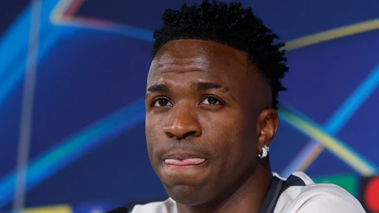 Vinicius Jr en rueda de prensa Vinicius Jr en rueda de prensa