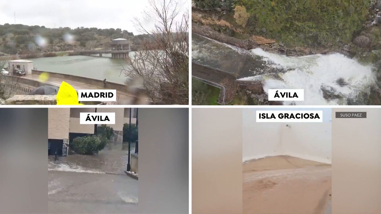 Ríos desbordados en Ávila y riesgo de inundaciones en 17 comunidades por la borrasca Jana 