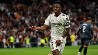 Vinicius celebra su gol ante el Rayo Vallecano Vinicius celebra su gol ante el Rayo Vallecano