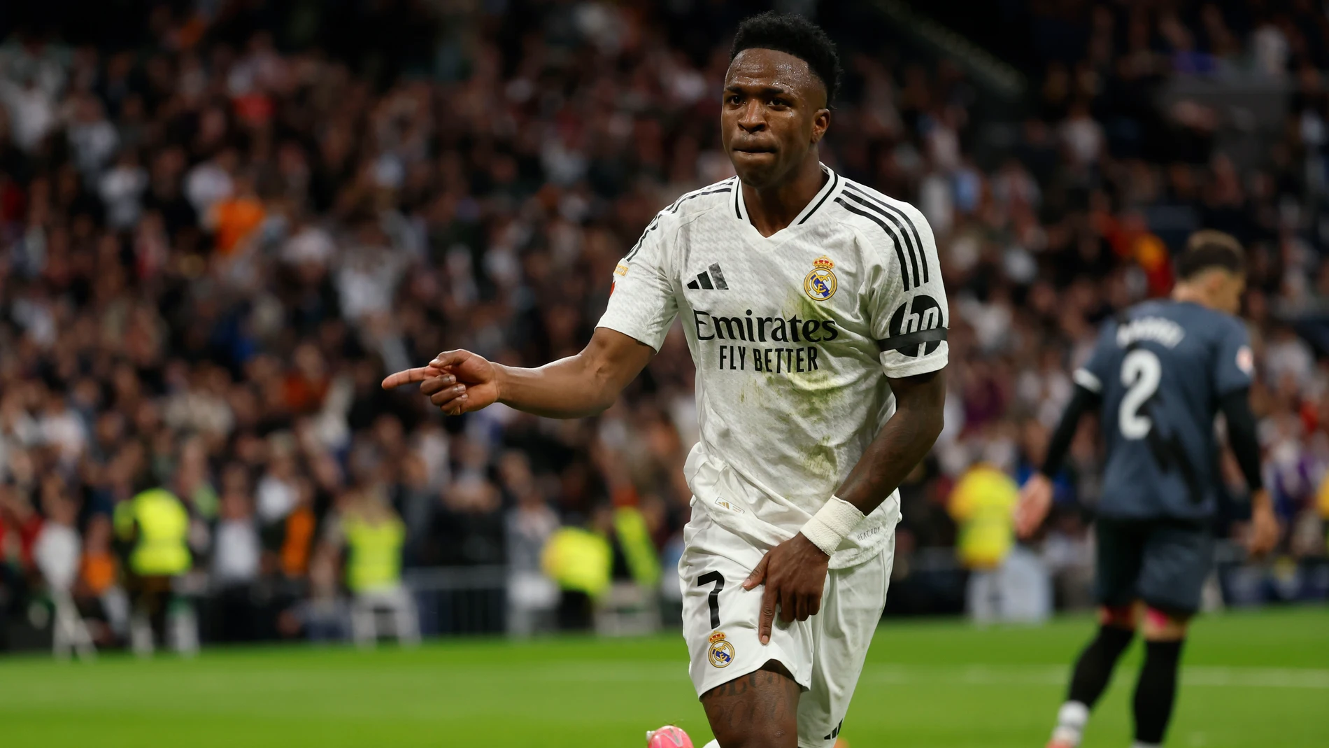 Vinicius celebra su gol ante el Rayo Vallecano Vinicius celebra su gol ante el Rayo Vallecano