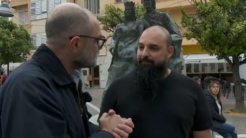 Raúl García en Espejo Público. Raúl García en Espejo Público.