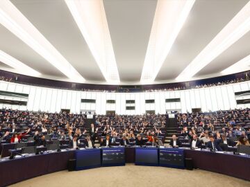 Votación en el pleno del Parlamento Europeo en Estrasburgo