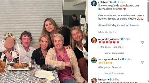 Colate celebrando su 53 cumpleaños con sus seres queridos Colate celebrando su 53 cumpleaños con sus seres queridos