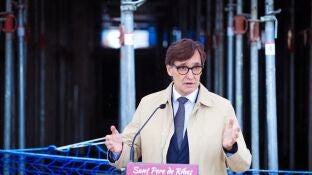 El presidente de la Generalitat, Salvador Illa, durante su intervenci&oacute;n en un acto del Govern en Sant Pere de Ribes (Barcelona)REMITIDA / HANDOUT por GOVERNFotograf&iacute;a remitida a medios de comunicaci&oacute;n exclusivamente para ilustrar la noticia a la que hace referencia la imagen, y citando la procedencia de la imagen en la firma14/03/2025