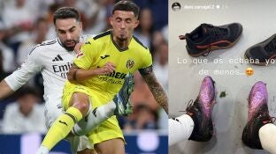 Carvajal vuelve a entrenar en el c&eacute;sped tras su grave lesi&oacute;n