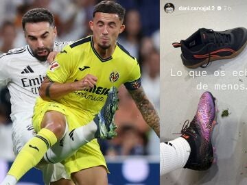 Carvajal vuelve a entrenar en el césped tras su grave lesión