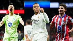Lewandowski, Mbapp&eacute; y Juli&aacute;n &Aacute;lvarez