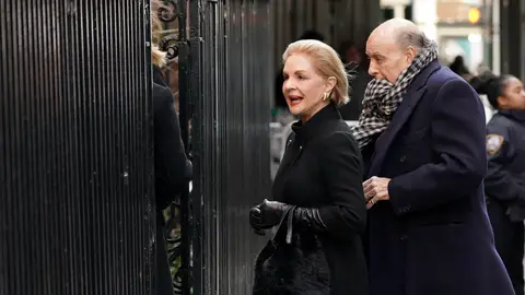 Carolina Herrera y su marido Reinaldo, en Nueva York en 2019 Carolina Herrera y su marido Reinaldo, en Nueva York en 2019