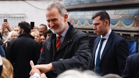 El Rey Felipe VI durante su visita a las Fallas de Torrent El Rey Felipe VI durante su visita a las Fallas de Torrent