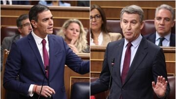 Sánchez y Feijóo, en el Congreso