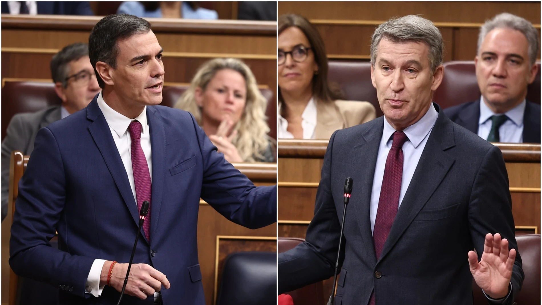Sánchez y Feijóo, en el Congreso Sánchez y Feijóo, en el Congreso