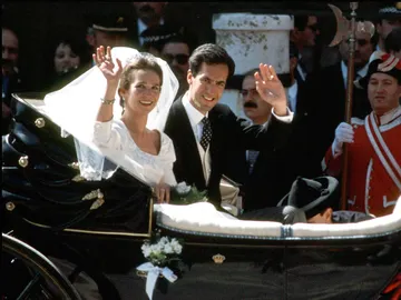 La infanta Elena y Jaime de Marichalar el día de su boda La infanta Elena y Jaime de Marichalar el día de su boda