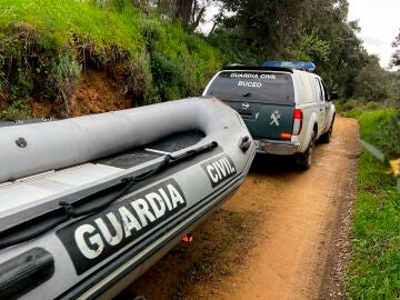 Imagen de la Guardia Civil en las labores de búsqueda de los cuerpos del matrimonio