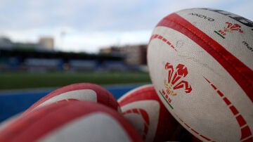 Balones de rugby en una imagen de archivo