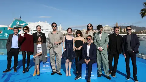 Equipo completo para presentar Perdiendo el juicio en el Festival de Málaga Equipo completo para presentar Perdiendo el juicio en el Festival de Málaga