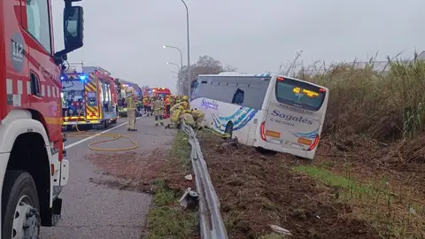 Accidente de un autocar en Mollet del Vallés (Barcelona): 16 pasajeros han resultado heridos Accidente de un autocar en Mollet del Vallés (Barcelona): 16 pasajeros han resultado heridos
