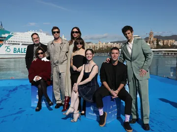 El elenco de Perdiendo el Juicio en el Festival de Málaga El elenco de Perdiendo el Juicio en el Festival de Málaga