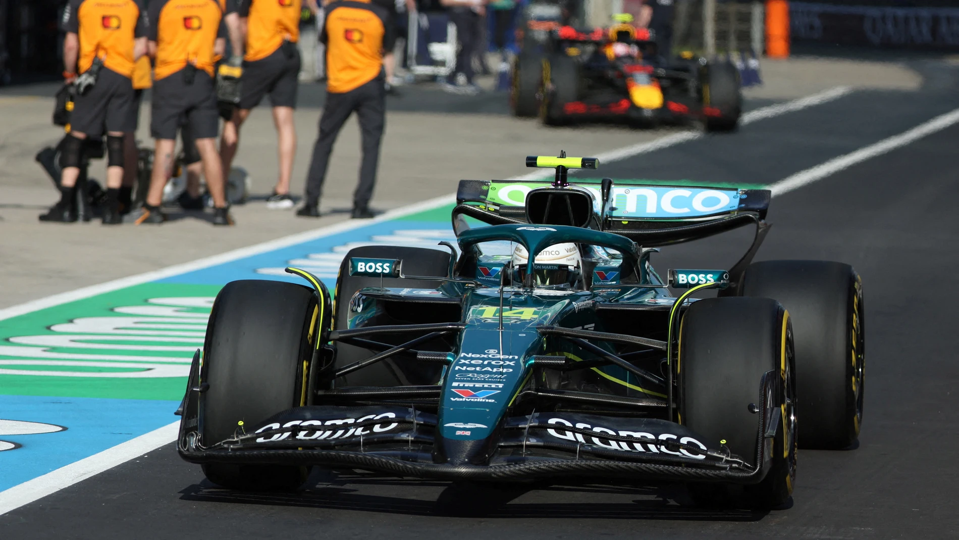 Fernando Alonso, en la clasificación al sprint del GP de China 2025 Fernando Alonso, en la clasificación al sprint del GP de China 2025