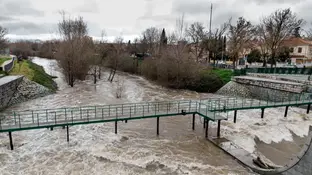 Cauce del río Manzanares tras su crecida histórica por las lluvias que deja la borrasca Martinho Cauce del río Manzanares tras su crecida histórica por las lluvias que deja la borrasca Martinho