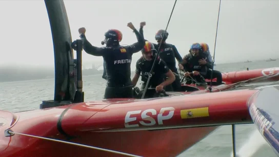 El equipo español celebra la victoria en San Francisco El equipo español celebra la victoria en San Francisco