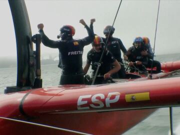 El equipo español celebra la victoria en San Francisco