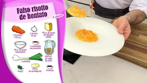 Ingredientes Falso risotto de boniato Ingredientes Falso risotto de boniato