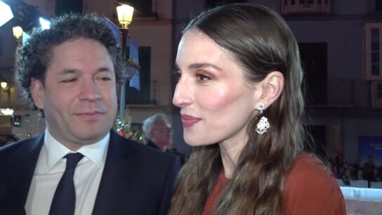 Mar&iacute;a Valverde y Gustavo Dudamel, en el Festival de Cine de M&aacute;laga