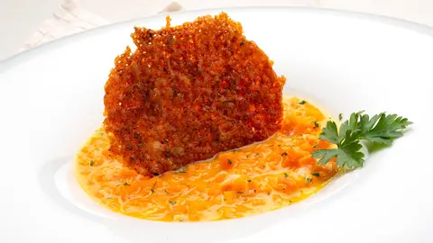 ¡Fuente de salud para la vista! Joseba Arguiñano elabora un falso risotto de boniato ¡Fuente de salud para la vista! Joseba Arguiñano elabora un falso risotto de boniato