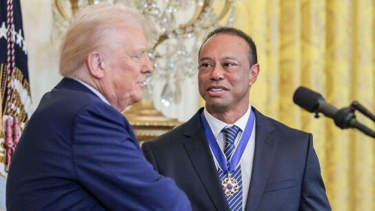 Tiger Woods y Donald Trump