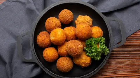 Bolitas de queso crujientes Bolitas de queso crujientes