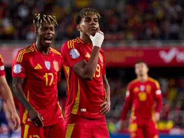 Lamine Yamal celebra su golazo ante Países Bajos Lamine Yamal celebra su golazo ante Países Bajos