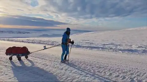 195 kilómetros a -35º, el reto superado por Bego Alday 195 kilómetros a -35º, el reto superado por Bego Alday
