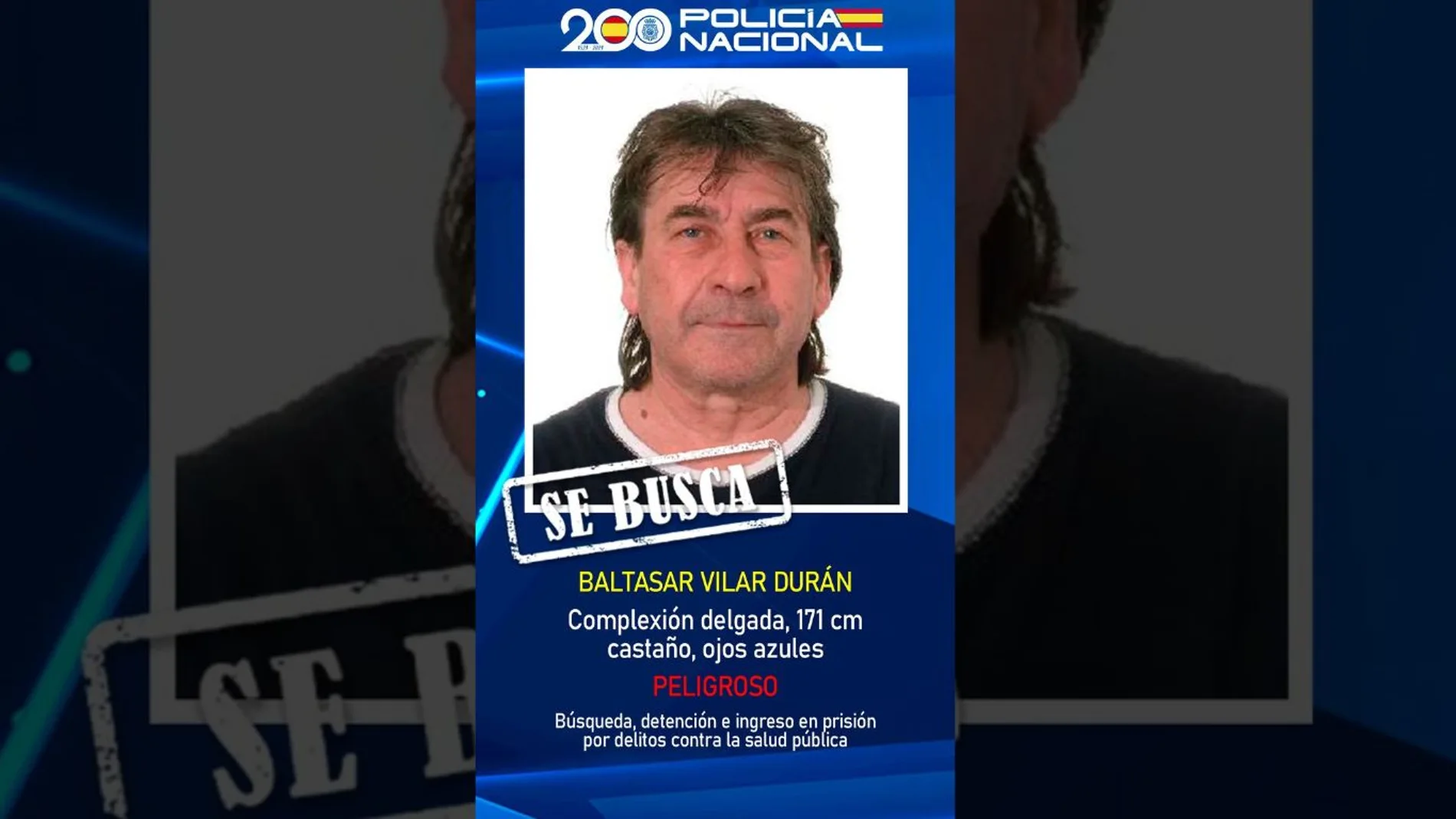 La Policía Nacional pide colaboración ciudadana para encontrar a este peligroso narcotraficante La Policía Nacional pide colaboración ciudadana para encontrar a este peligroso narcotraficante